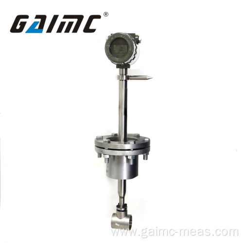 large diameter insertion Water gas vortex flow meter